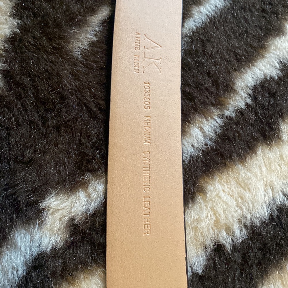 Anne Klein leather black belt size M - Picture 3 of 4